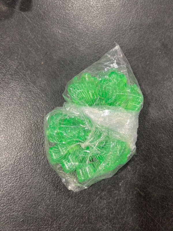 Photo 1 of St Patricks Day Shamrock Green Reusable Ice Cubes - Plastic Ice Cubes Green Clovers - St Patrick's Day Party Drink Cocktail Beer Mug Bourbon Whisky Bar Decoration Accessories - 15 Piece Set