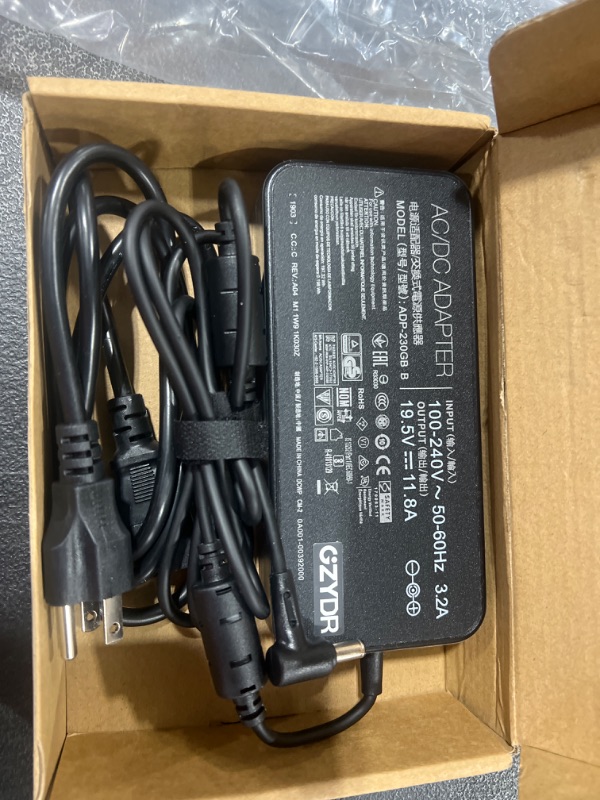 Photo 2 of 230W 19.5V 11.8A ADP-230GB B AC Adapter for Asus ROG Zephyrus S GX531GW GX701GX GX701GW GX701GV GL702V GX501V Strix Scar II GL704GM-DH74 GL703GM-DS74 Gaming Laptop Charger