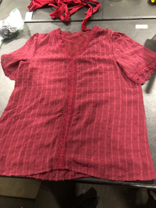 Photo 1 of BURGUNDY SHIRT M 