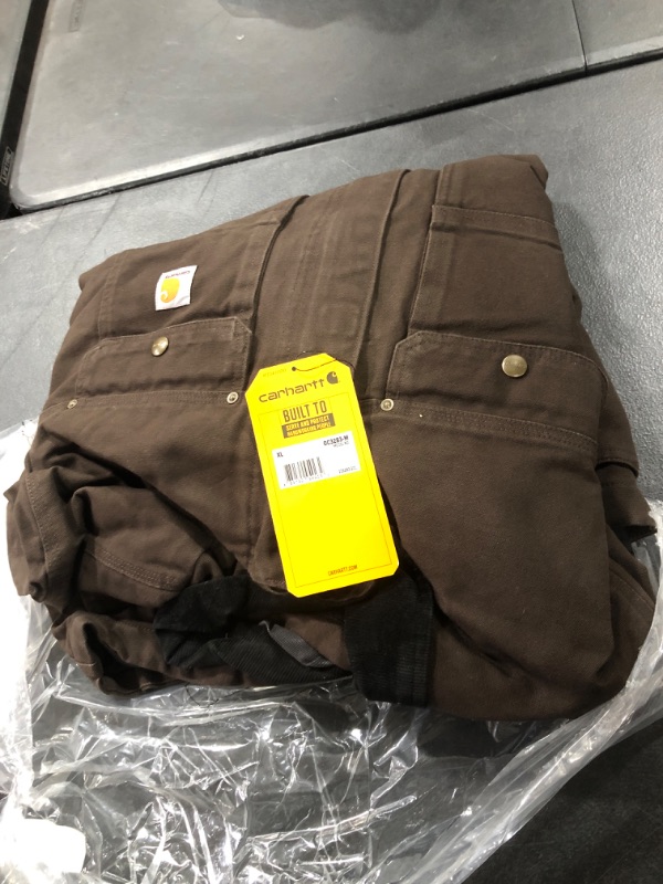 Photo 2 of Carhartt Men's Full Swing Relaxed Fit Washed Duck Insulated Traditional Coat X-Large Dark Brown