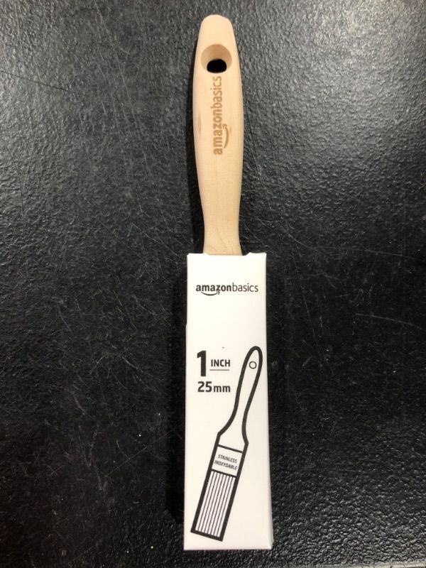 Photo 2 of  2 Amazon Basics 1" Flat Edge Master Pro Paint Brush