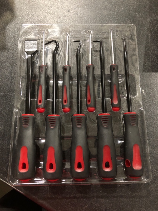 Photo 2 of 8MILELAKE Precision Scraper, Hook and Pick Set 9pc Gasket Scraping Hose Removal Tool Set