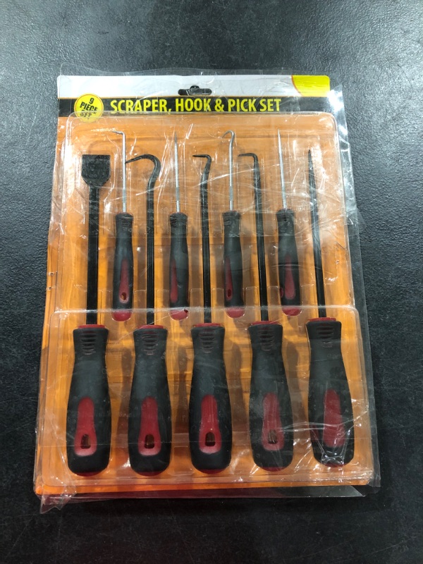 Photo 3 of 8MILELAKE Precision Scraper, Hook and Pick Set 9pc Gasket Scraping Hose Removal Tool Set