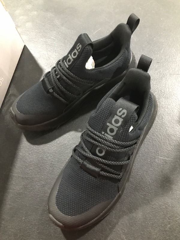 Photo 2 of adidas Unisex-Child Lite Racer Adapt 5.0 Running Shoe Big Kid  5 Big Kid Black/Black/Grey SIZE 5