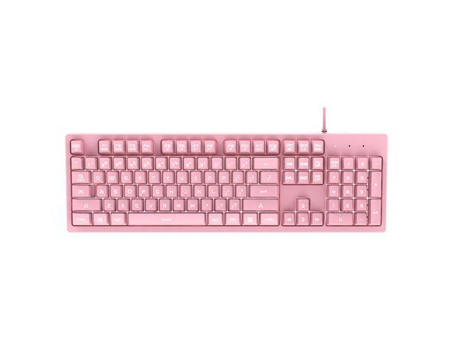 Photo 1 of NACODEX AF981 Low Sound 99 Keys Wired Membrand Keyboard with Rainbow LED Backlit, 19 Anti-Ghosting Keys Mechanical Feeling PC Computer Keyboard for Gaming/Office Typing