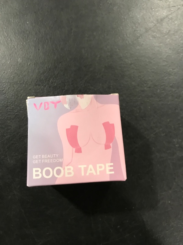 Photo 2 of Boob Tape - Boob Tape - Breast Lift Tape, Body Tape for Breast Lift w Silicone Breast Reusable Adhesive Bra, Bob Tape for Large Breasts A-G Cup?Black Dark Black 2 inch