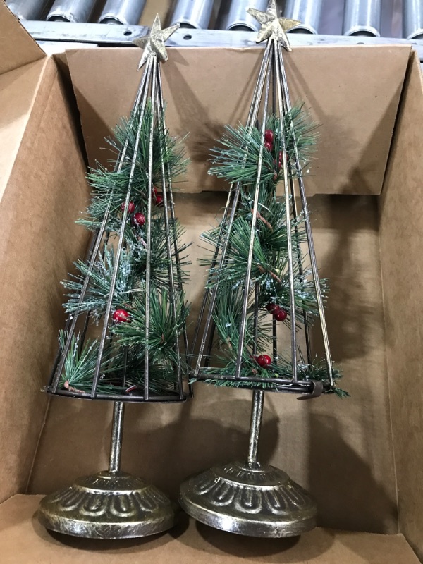Photo 1 of 2 pack Christmas Tree Mantle Decorations