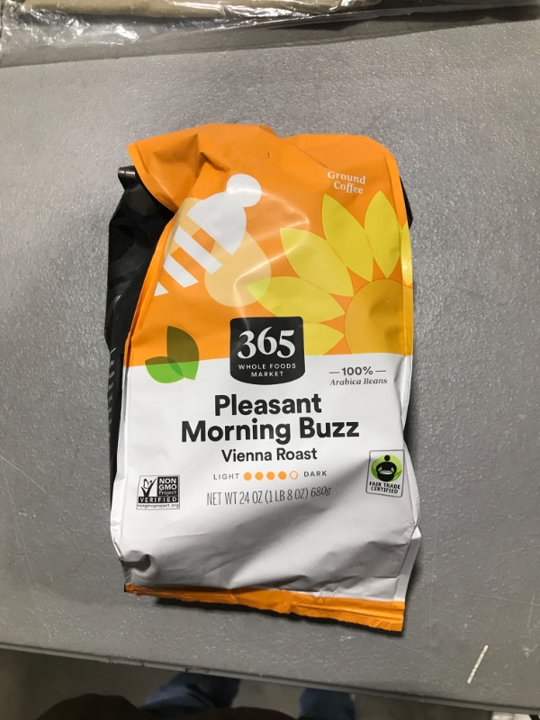 Photo 2 of 365 by Whole Foods Market, Coffee Pleasant Morning Buzz, 24 Ounce Coffee 1.5 Pound (Pack of 1) best by 04/25/2023