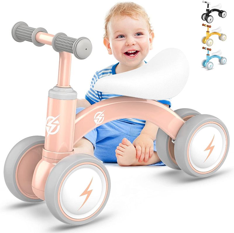 Photo 1 of Ackarido Baby Balance Bikes, Upgraded Toddler Bikes 0-36 Months Gifts for Year Old Boys Girls, Cute Kids Riding Toys with Soft Seat