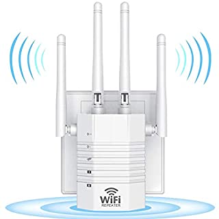 Photo 1 of 2022 WiFi Extender - Wireless Signal Repeater Booster up to 6000 sq.ft - 1200Mbps Wall-Through Strong WiFi-Dual Band 2.4G and 5G - 4 Antennas 360° Full Coverage