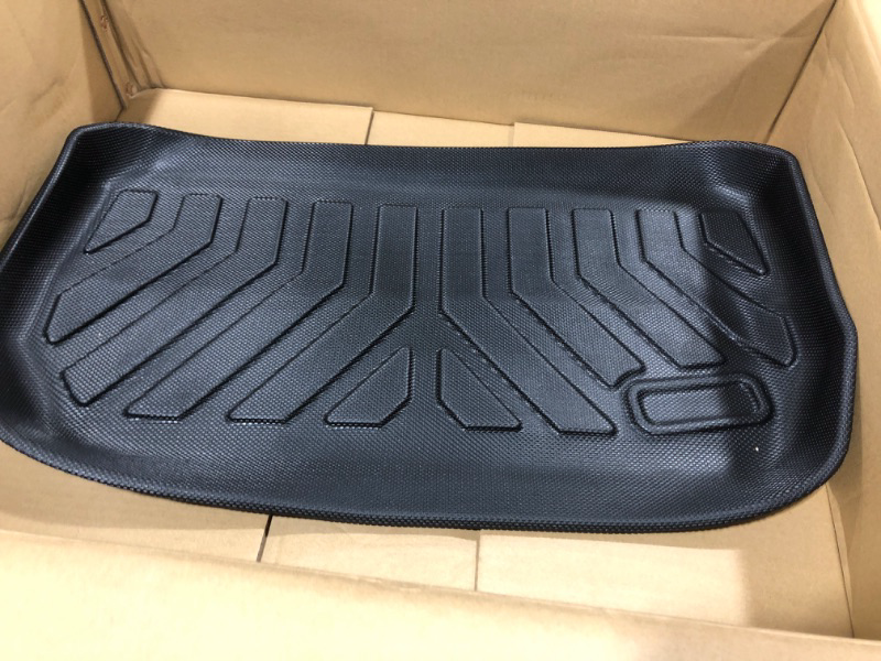 Photo 5 of (6 Pack) Tesla Model Y Floor Mats 2023 2022 2021 2020 3D Full Cover Front Rear Trunk Mats Custom Fits Floor Liners for Tesla Model Y Accessories All-Weather Protect Rear Cargo Liner Mats Model Y ?6 Pack?Floor+Cargo+Trunk Mats