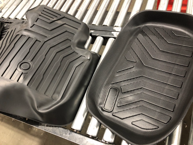 Photo 4 of (6 Pack) Tesla Model Y Floor Mats 2023 2022 2021 2020 3D Full Cover Front Rear Trunk Mats Custom Fits Floor Liners for Tesla Model Y Accessories All-Weather Protect Rear Cargo Liner Mats Model Y ?6 Pack?Floor+Cargo+Trunk Mats