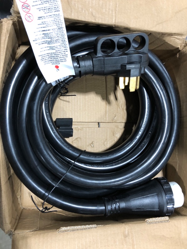 Photo 1 of 25 Feet 50 Amp RV Extension Cord Power Cord Wire 125V/250V Twist Lock Connector Easy Removal Handle RV Power Supply Cable for Trailer Motorhome Camper
