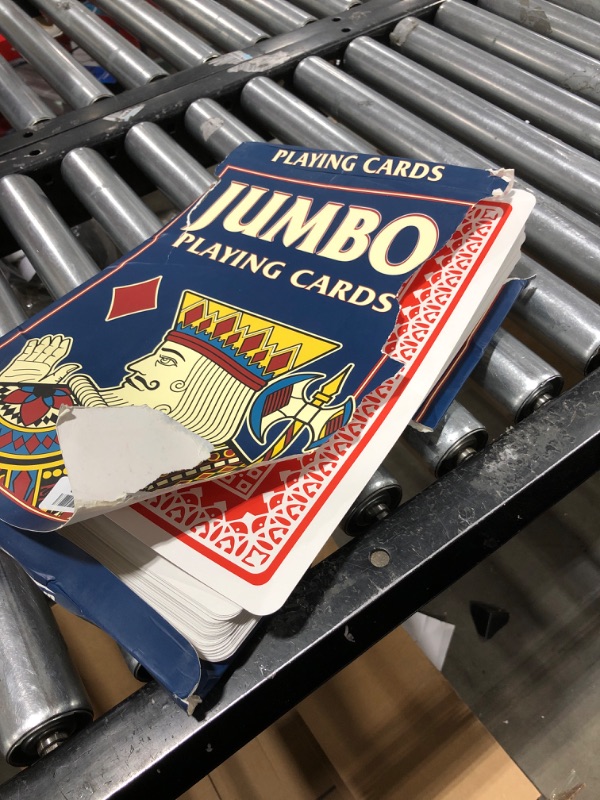 Photo 2 of GAMELAND Super Jumbo Playing Cards (Humongous 10.5" x 14.5" Cards0)---package damage 