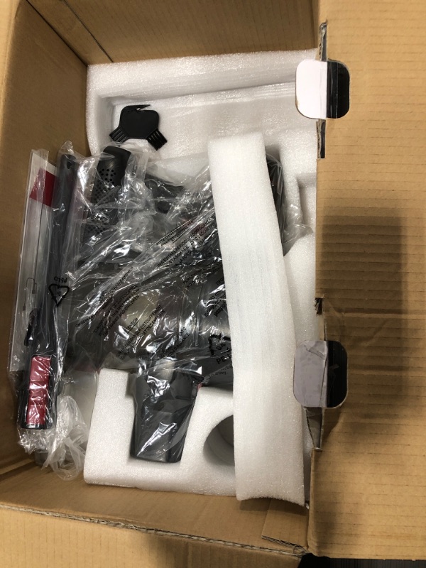 Photo 1 of Afoddon Cordless Vacuum Cleaner, Stick Vacuum Cleaner with 250W 25Kpa Powerful Suction 2200mAh 6-Cell Battery Up to 35 Mins Runtime 6 in 1 Lightweight Vacuum for Pet Hair Carpet Hard Floor Red