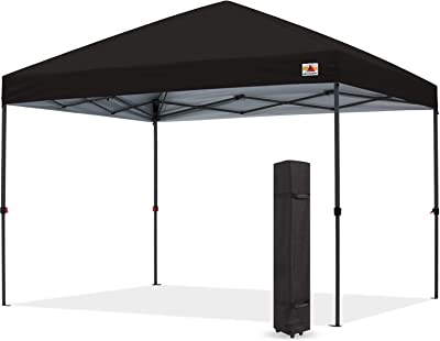 Photo 1 of ABCCANOPY Durable Easy Pop up Canopy Tent 10x10 Black & US Weight Tailgater Canopy Weights black 10x10 basic Canopy Tent + Canopy Weights