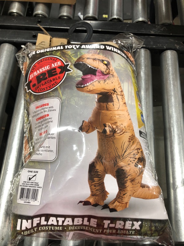 Photo 3 of Adult Original Inflatable Dinosaur Costume, T-Rex, Standard---kids size  one size 