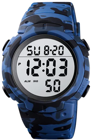 Photo 1 of Mens Digital Sports Watch LED Screen Large Face Military Watches for Men Waterproof Casual Luminous Stopwatch Alarm Simple Army Watch