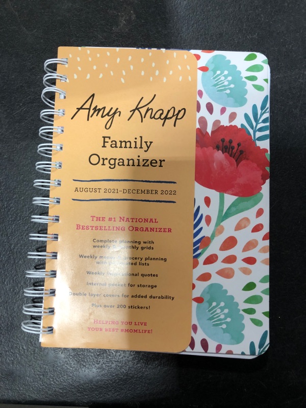 Photo 2 of 2022 Amy Knapp's Family Organizer: 17-Month Weekly Faith Mom Planner with Stickers (Amy Knapp's Plan Your Life Calendars)