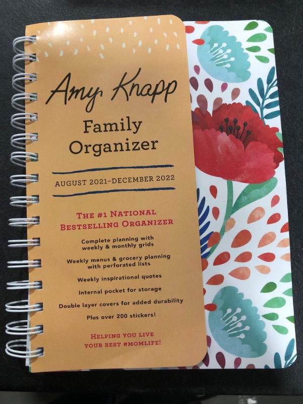 Photo 2 of 2022 Amy Knapp's Family Organizer: 17-Month Weekly Faith Mom Planner with Stickers (Amy Knapp's Plan Your Life Calendars)