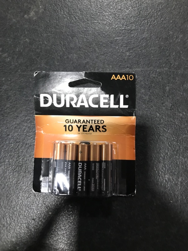 Photo 2 of BATTRY ALK DURA AAA CD10 by DURACELL MfrPartNo MN2400B10Z