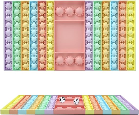 Photo 1 of Big Pop Game Fidget Toy with Dice Jumbo Chess Board Push Bubble Sensory Toys for Parent-Child Time Easter Eggs Hunt Classroom Exchange and Game Prize Supplies
