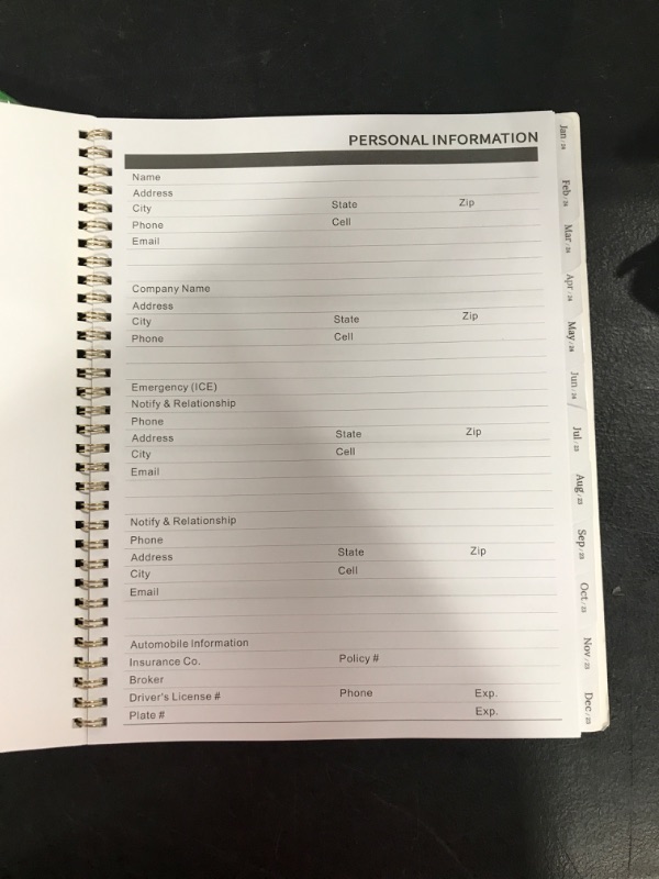 Photo 2 of 2023-2025 Monthly Planner - 2 Year Monthly Planner from July 2023 - June 2025, 9" x 11", Monthly Planner 2023-2025 with Monthly Tabs, Flexible Cover, Two-Side Pocket, Perfect Organizer
