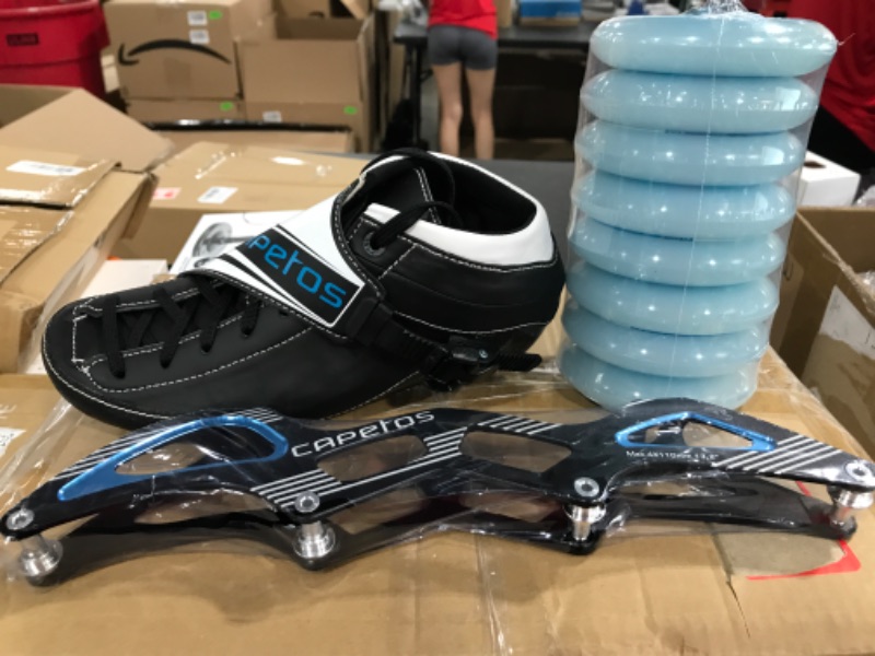 Photo 2 of [Size 8] Capetos - Speed Inline Racing Skates - Carbon Fiber Composite Speed Skate for Men, Women, and Kids - Indoor/Outdoor Skating
