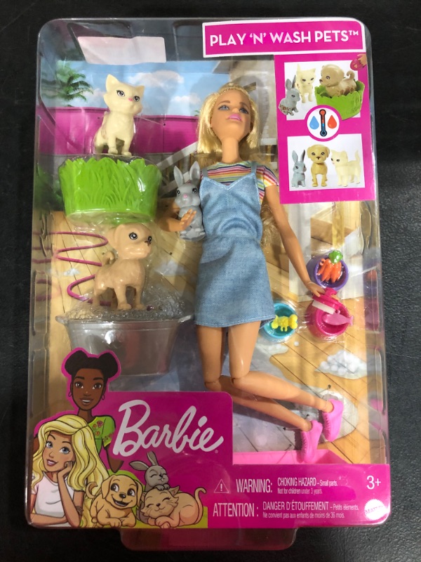 Photo 2 of Barbie Play N Wash Pets Doll And Playset