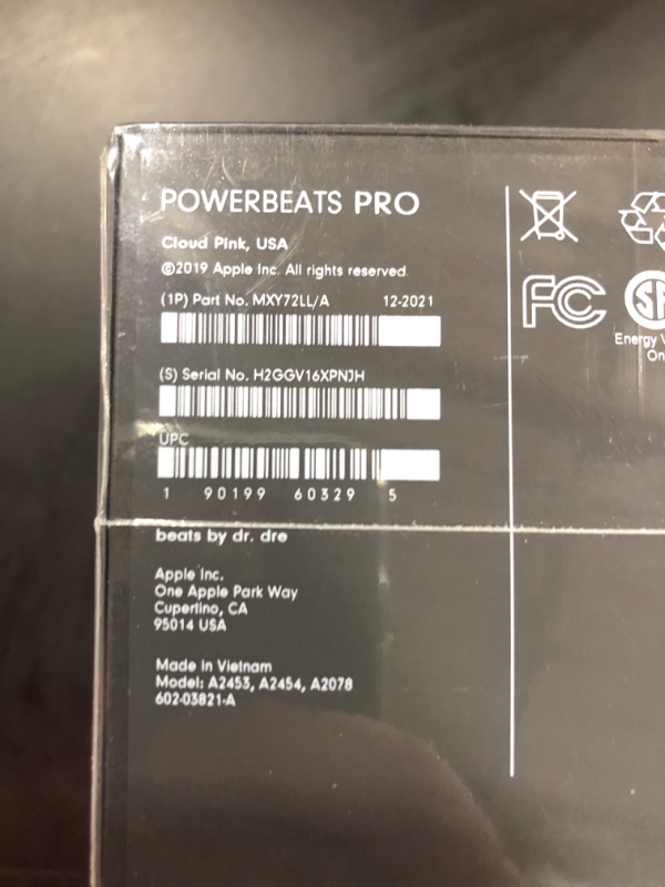 Photo 3 of BRAND NEW!!! Powerbeats Pro Wireless Earbuds - Apple H1 Headphone Chip, Class 1 Bluetooth Headphones, 9 Hours of Listening Time, Sweat Resistant, Built-in Microphone - Cloud Pink