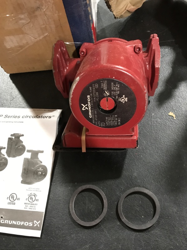 Photo 3 of 3-Speed Grundfos Pump Hot Water Circulator Pump Model UPS15-58FC; 115V
