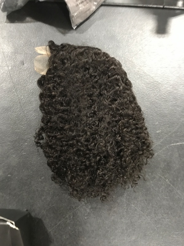 Photo 1 of 4×4 Curly Human Hair Lace Closure Wigs Pre Plucked Brazilian Human Hair Lace Wigs for Black Women 180% Density Glueless Jerry Curly Wigs with Baby Hair Natural Color 14 Inch 14 Inch (Pack of 1) 4x4 Curly Lace Closure Human Hair wig