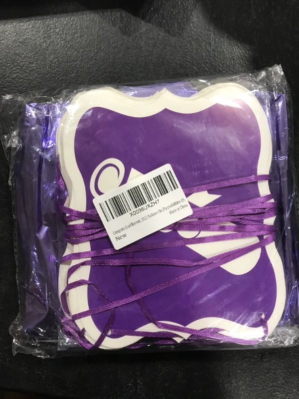 Photo 2 of KatchOn, Purple 2023 Graduation Decorations - Pack of 34 | Purple 2023 Balloons, Congrats Grad Banner | Purple and White Graduation Party Decorations 2023 | Purple Graduation Decorations Class of 2023