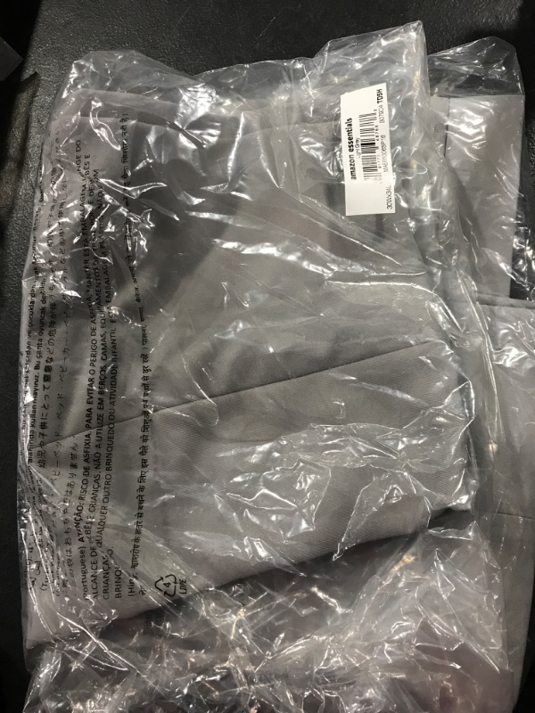 Photo 1 of Amazon Essentials Men's Slim-Fit Flat-Front Dress Pant Polyester Light Grey 30W x 34L