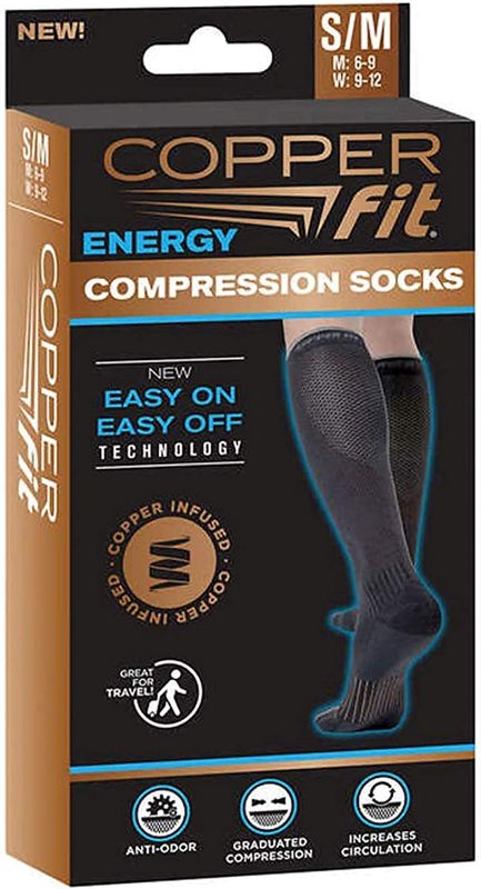 Photo 1 of Copper Fit Unisex Compression Sock, L/XL