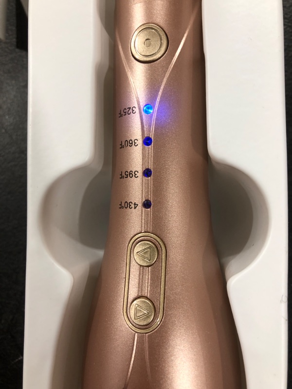 Photo 3 of Automatic Curling Iron, Auto Hair Curler with 1” Ceramic Ionic Barrel, Smart Anti-Stuck, Auto Shut-Off, 3 Temps Up to 430?, Hair Curler with Dual Voltage for Hair Styling Gold