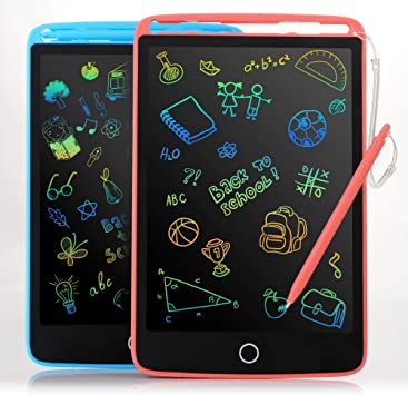 Photo 1 of 2 Pack LCD Writing Tablet for Kids - Colorful Screen Drawing Board 8.5inch Doodle Scribbler Pad Learning Educational Toy - Gift for 3-6 Years Old Boy Girl (Blue/Pink) https://a.co/d/4T8DiFg