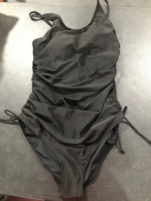 Photo 1 of Black One Piece Bathing Suit Large