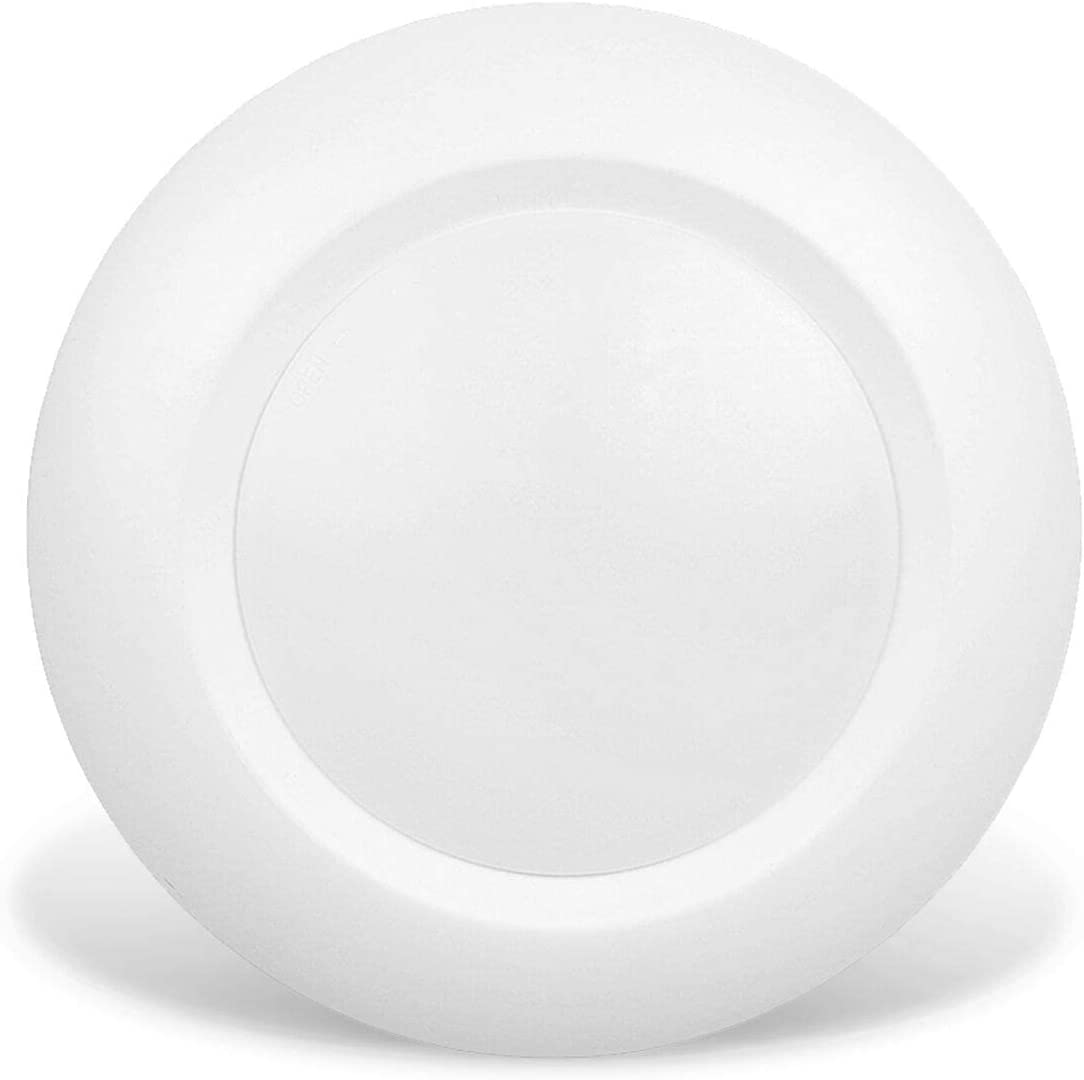 Photo 1 of JULLISON 4 inch LED Low Profile Recessed & Surface Mount Disk Light, Round, 10W, 600 Lumens, 5000K Day Light White, CRI80, DOB Design, Dimmable, cETLus Listed, 1 Pack(White)
