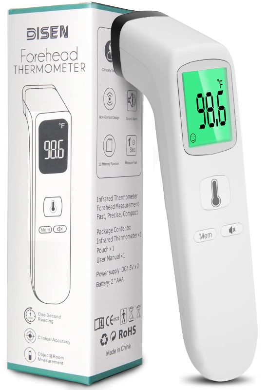 Photo 1 of Non-Contact Thermometer for Adults and Kid, Infrared Forehead Thermometer for Home, 3 in 1 Digital Thermometer with Fever Instant Accuracy Readings
