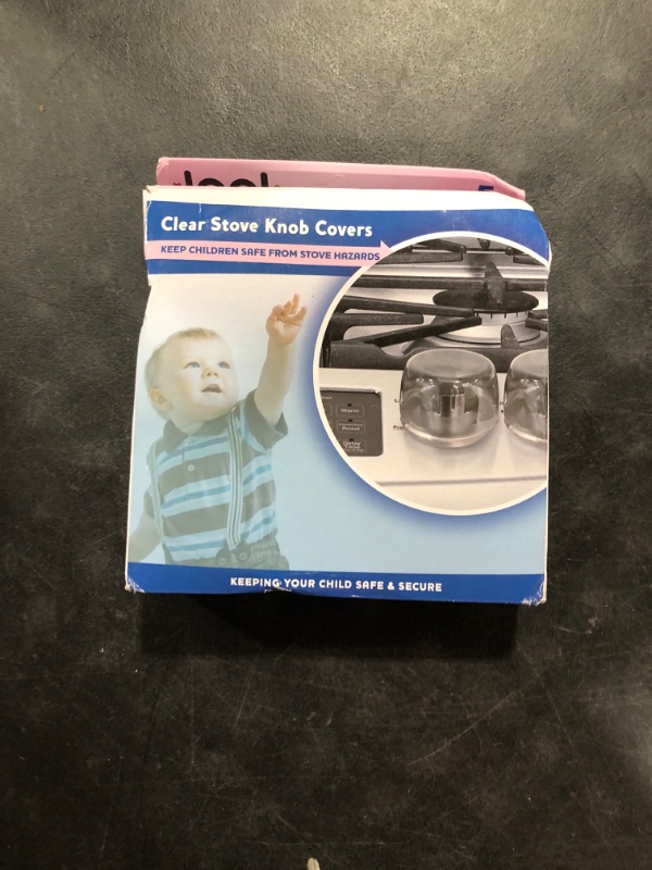 Photo 2 of Clear Stove Knob Covers (5 Pack) Child Safety Guards