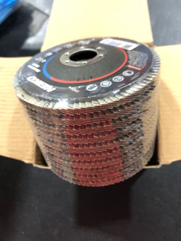 Photo 1 of 4-1/2" Flap Disc, Alum Oxide, 80 Grit Tool for Grinder. Pack of 10