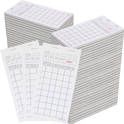 Photo 1 of 60 Pads Guest Check Pads,100 Sheets/pad, 6000 Sheets in Total, White Server Pad Order Pad Paper 1 Part Guest Check with 8 Lines Notepad for Waiter and Waitress Receipt Book, Diners, Restaurant 