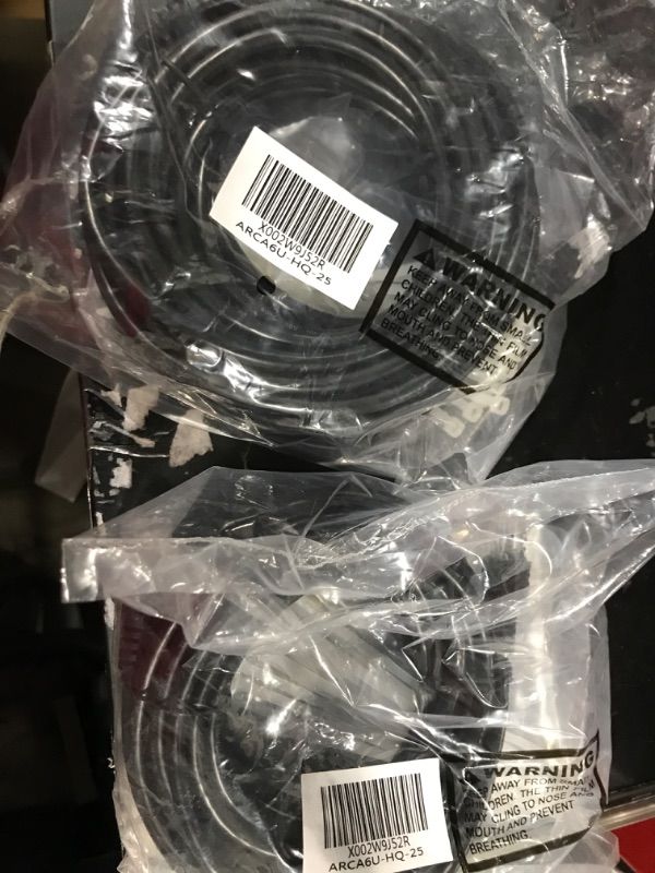 Photo 1 of Adoreen Cat 6 Ethernet Cable 30 ft-Black, High Speed Internet Cable (4 Colors for Selection) Support POE Gigabit Cat6 Cat 5e Cat 5 Cable Long Flexible Network Cable RJ45 Patch Cord+15 Ties 2 pack
