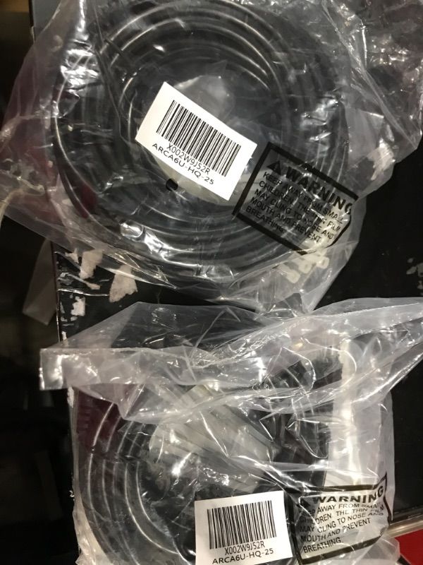 Photo 2 of Adoreen Cat 6 Ethernet Cable 30 ft-Black, High Speed Internet Cable (4 Colors for Selection) Support POE Gigabit Cat6 Cat 5e Cat 5 Cable Long Flexible Network Cable RJ45 Patch Cord+15 Ties 2 pack
