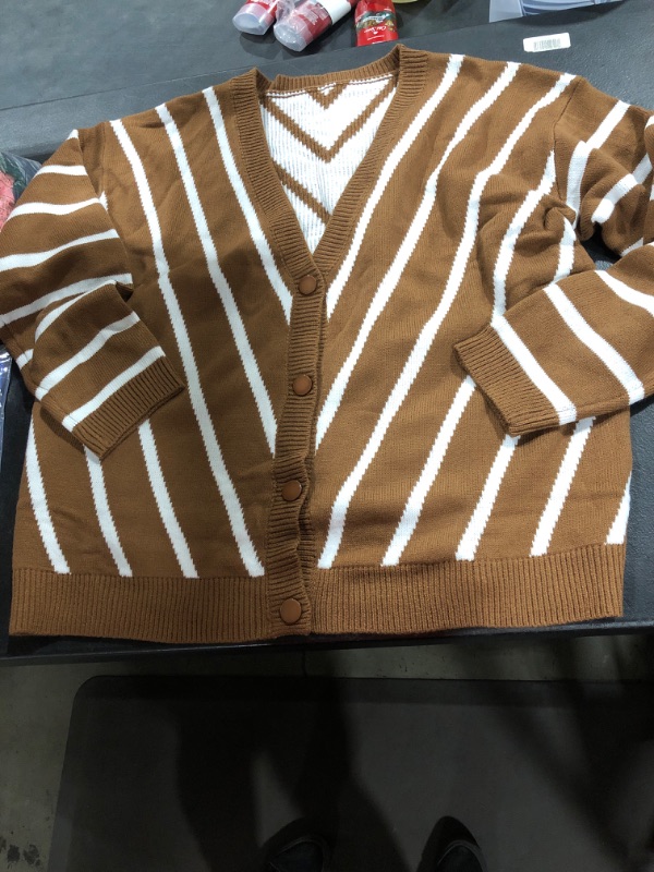 Photo 1 of BROWN AND WHITE SWEATER 2XL