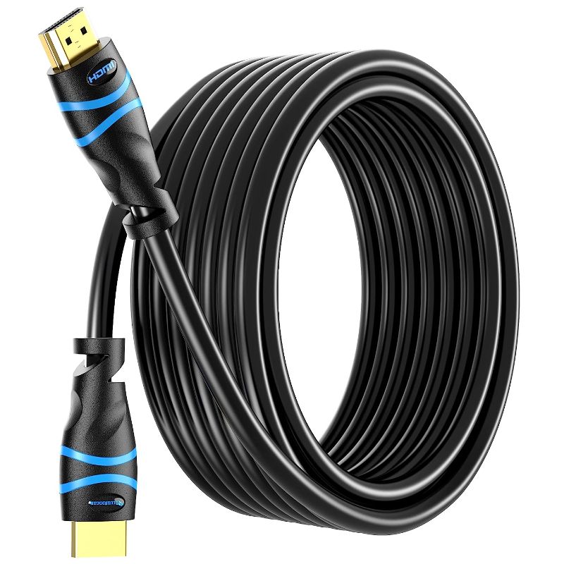 Photo 1 of BlueRigger 4K HDMI Cable (35FT, HDR10, in-Wall CL3 Rated, High Speed 4K 30Hz, HDCP2.2, eARC) - Long HDMI Cable Compatible with Home Theatre, HDTV, Gaming Console, Streaming Devices
