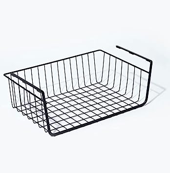 Photo 1 of  Under Shelf Organization Baskets - Color Black - Slips on any Shelf/Cabinet