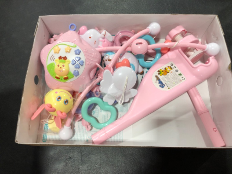 Photo 1 of Baby Mobile for Crib with Music and Lights, Remote and Projection. Pack and Play Toys for Ages 0+ Months (Pink-Bee)
