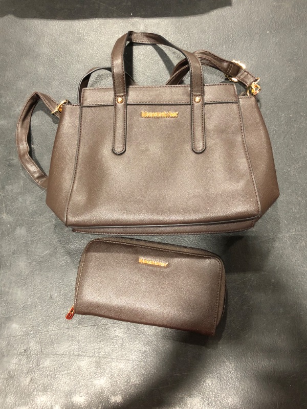 Photo 3 of ** BROWN** Montana West Purses and Handbags for Women 3PCS Tote Purse and Wallet Set 